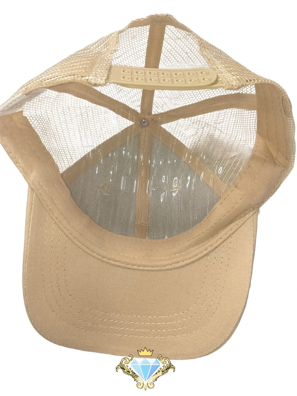 The Craft Baddie Chris Brown Breezy Boy Custom Mesh Trucker Hat Tan OS